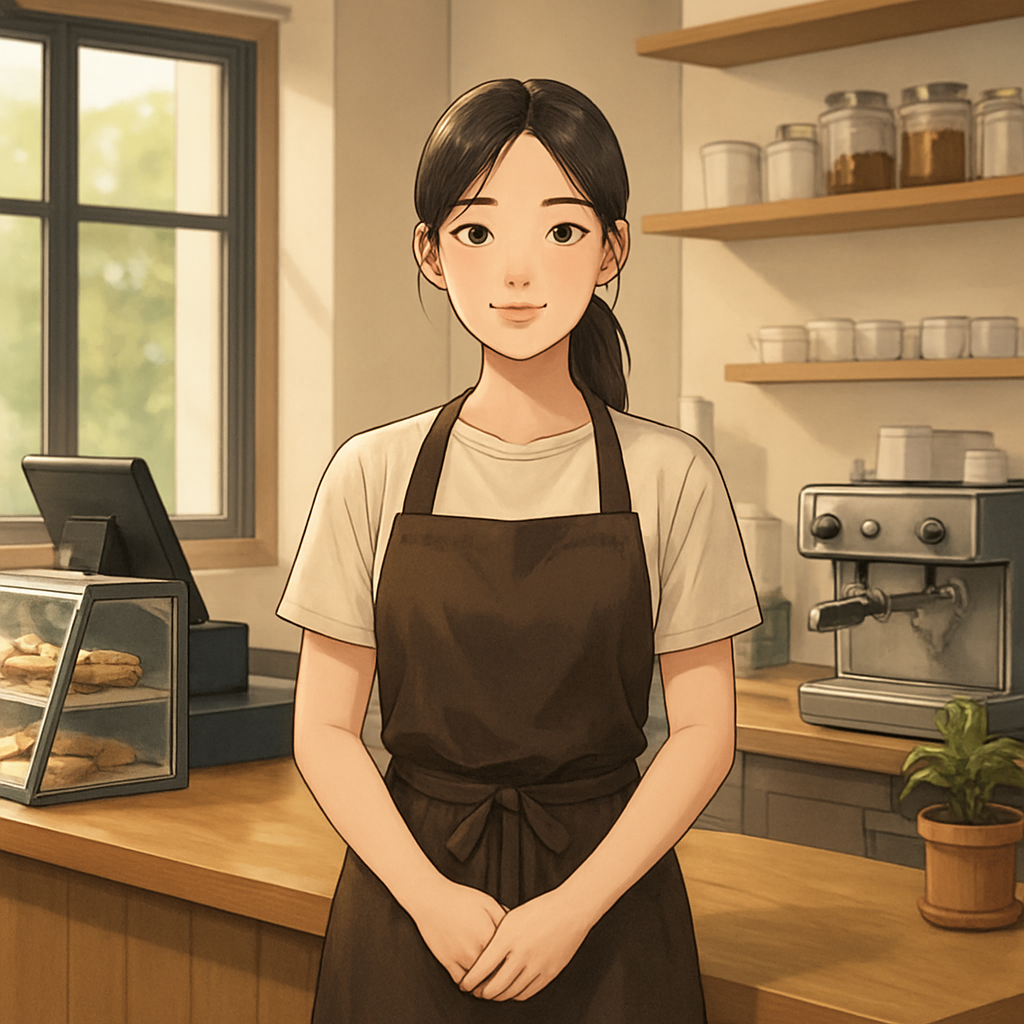 가게 직원 알바 모집 이미지