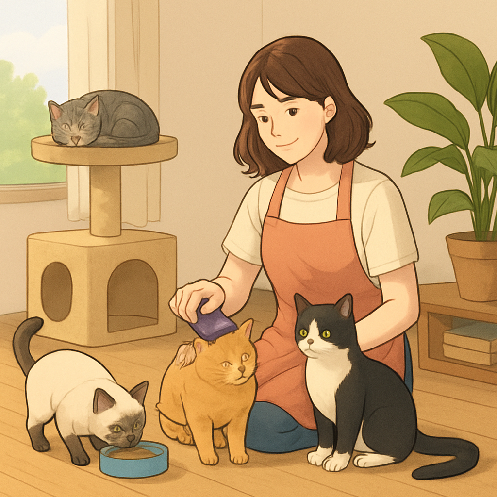 집에서 할 수 있는 캣돌봄 알바 종류 이미지