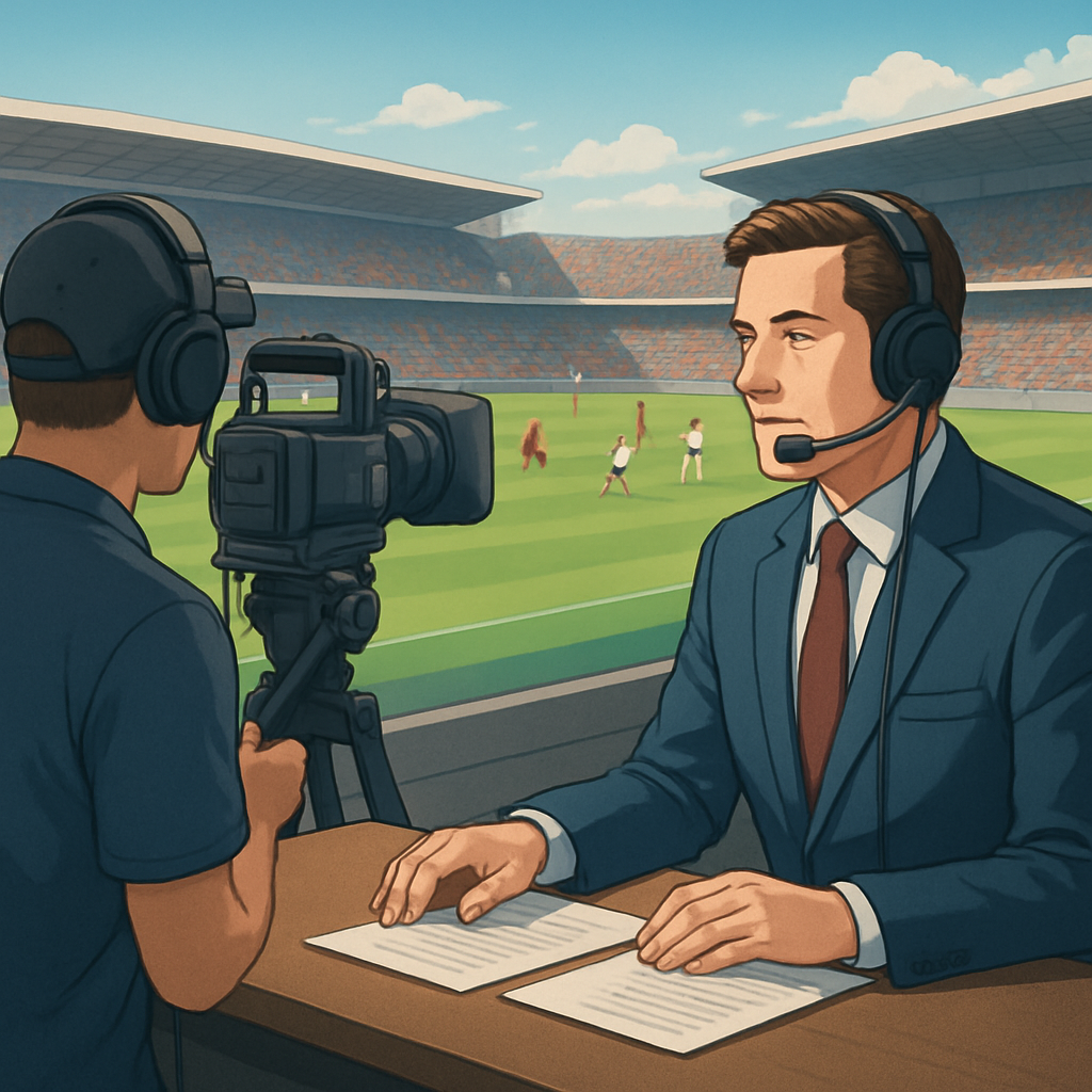 라이브 스포츠 방송 이미지