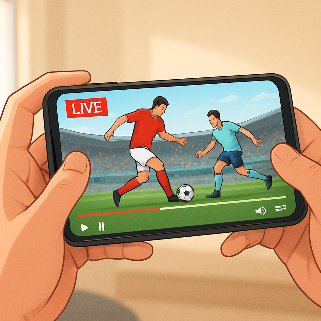 모바일에서 라이브 스포츠 중계 보는 방법 이미지