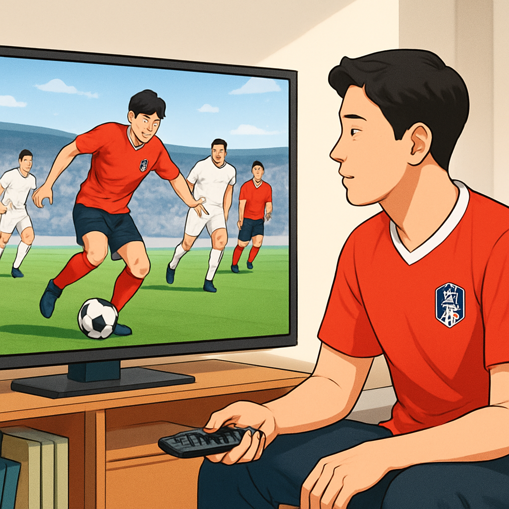 한국 축구 합법 무료 중계 보기 이미지