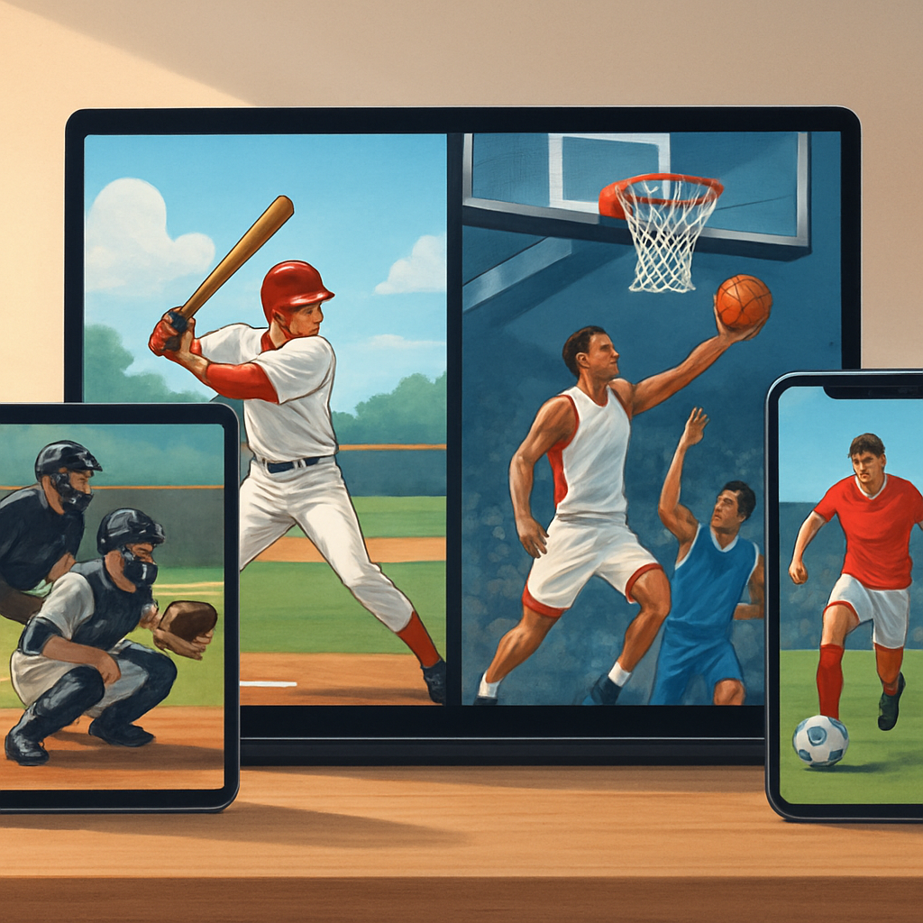 해외 프로 스포츠 실시간 중계 서비스 비교 이미지