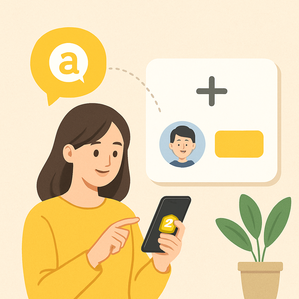 카카오톡 채널 친구 초대 방법 이미지