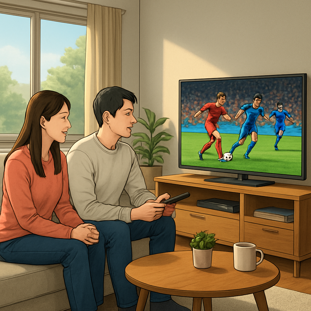 한국에서 보는 유럽축구 중계 합법성 이미지