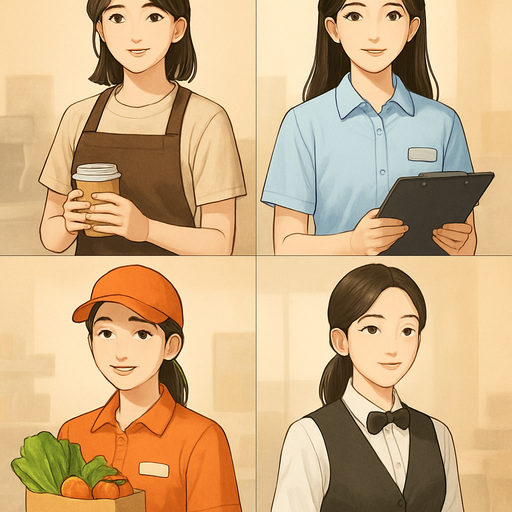 여성 알바 직무 종류 이미지