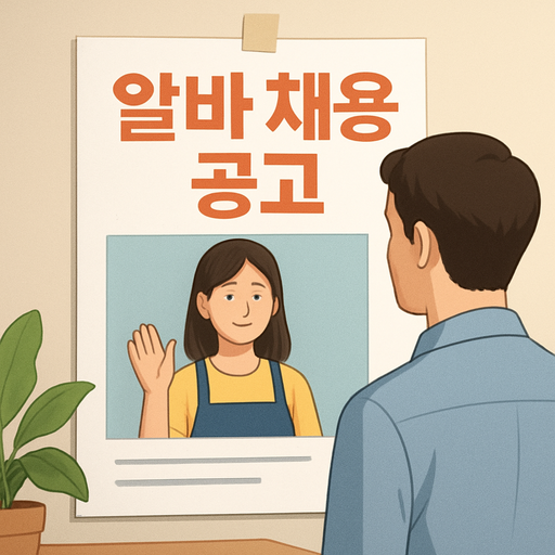알바 채용 공고 이미지