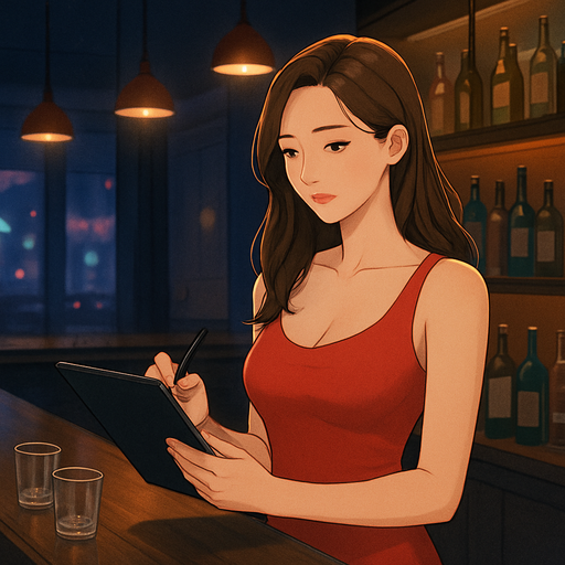밤에 일하는 유흥업소 알바 채용 정보 이미지